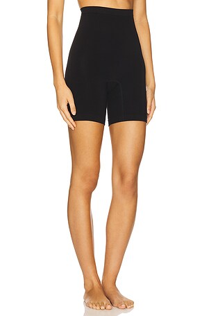 Yummie Brigitte Mid Waist Thigh Shaper in Black. Size S/M. Also