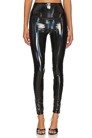 Yummie Faux Leather Shaping Leggings - Busted Bra Shop