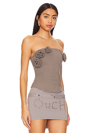Zemeta Rose Garden Tube Top in Charcoal