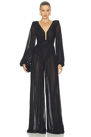 He Loved Her 2 Pc Mesh Jumpsuit Zhivago