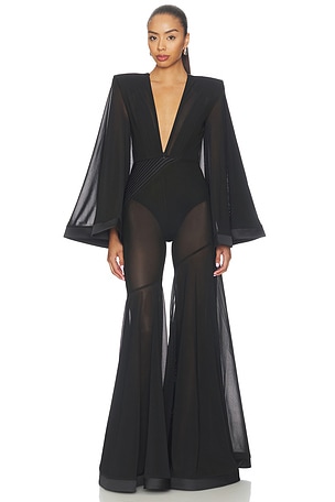 Illusion Survives Love 2 Pc Mesh Jumpsuit Zhivago