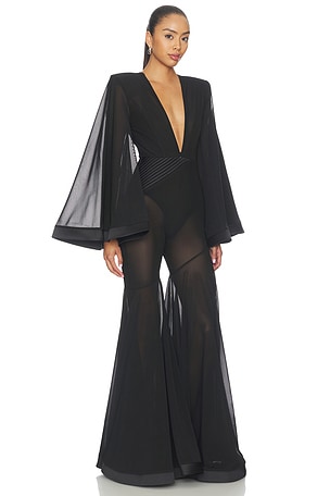 Zhivago Illusion Survives Love 2 Pc Mesh Jumpsuit in Black. Size 12. Also
