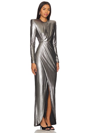 Zhivago I Am The Business Gown in Metallic Silver