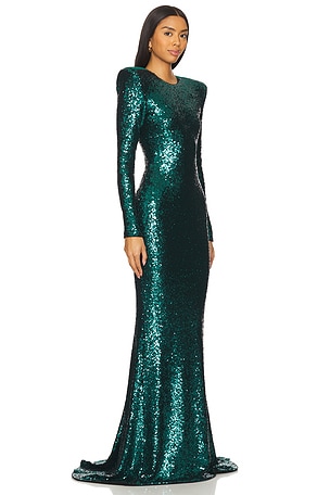 Zhivago Forte Sequin Gown in Teal