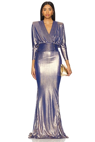 I'm Her Man Metallic Gown Zhivago