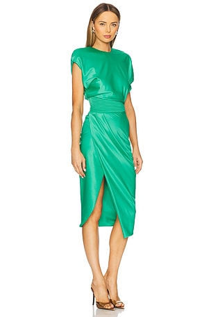 Zhivago Bond Midi Dress in Green