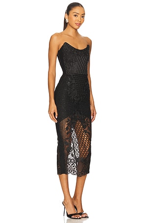 Zhivago Imprint Dress in Black