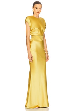 Zhivago Bond Gown in Yellow