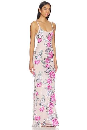 Zhivago Ista Fiorita Slip Dress in Rose