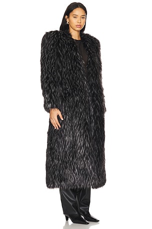 Zhivago Mechanical Dolls Faux Fur Coat in Black