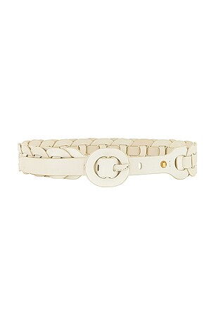 Zimmermann Leather Link Belt in Off White | REVOLVE