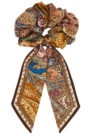 Printed Silk Tie Scrunchie Zimmermann