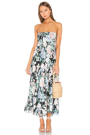 Zimmermann Verity Strapless Dress in Black Floral | REVOLVE Zimmermann Verity Strapless Dress in Black Floral | REVOLVE
