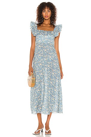 chinese dress ladies Zimmermann Patience Plunge Embroidered Linen Mini Dress main image 1