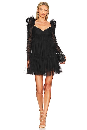 Tulle Ruched Mini Dress Zimmermann