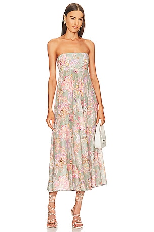 Cira Bandeau Midi Dress Zimmermann