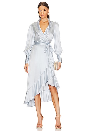 bec and bridge lilac midi dress KARINA TUCK MIDI DRESS
