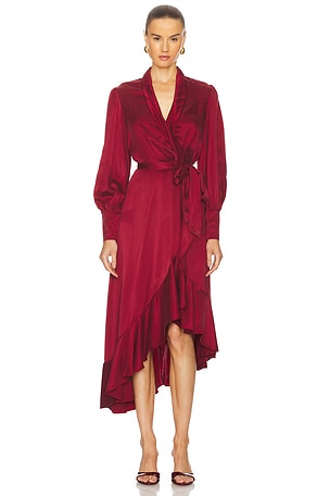 Silk Wrap Midi DressZimmermann$695