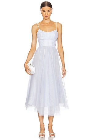 Tulle Corset Midi Dress Zimmermann