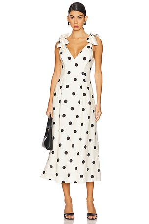 Crush V Neck Midi Dress Zimmermann