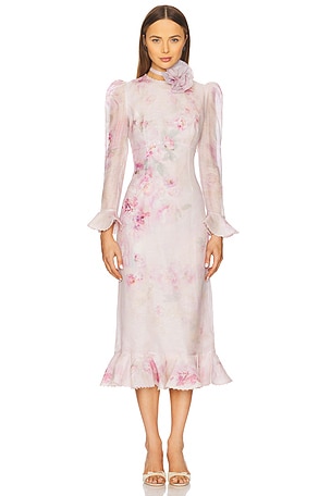 Crush Flower Midi Dress Zimmermann