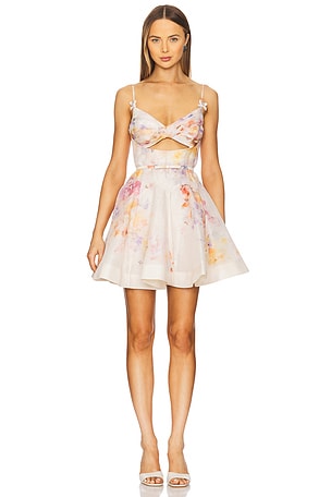 Crush Twist Front Mini Dress Zimmermann