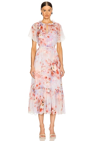 Crush Flutter Midi Dress Zimmermann