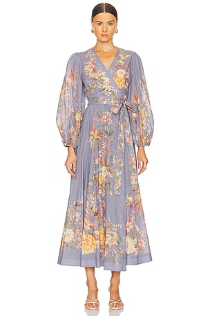 ROBE DRAPÉE MIDI TALLOW Zimmermann