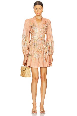 Tallow Plunge Mini Dress Zimmermann