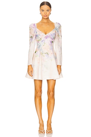 Dawning Puff Sleeve Mini Dress Zimmermann