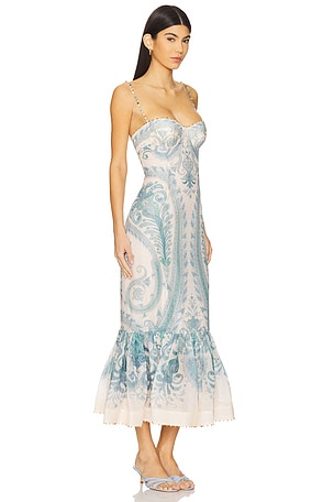 Zimmermann Illuminate Gown in Turquoise