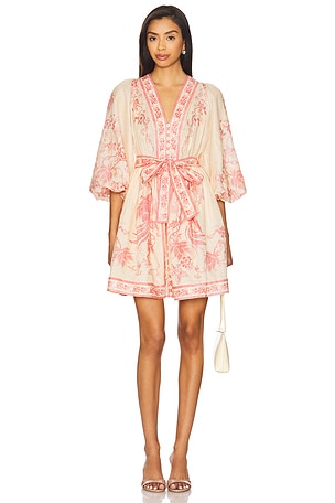 Lucky Plunge Mini Dress Zimmermann