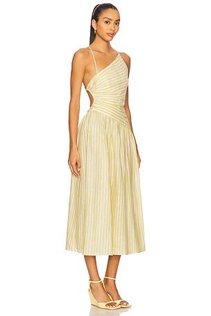 Zimmermann Cascadian Asymmetric Dress in Yellow