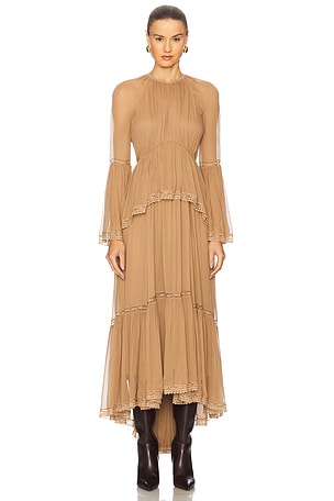 Peplum Flutter Dress Zimmermann