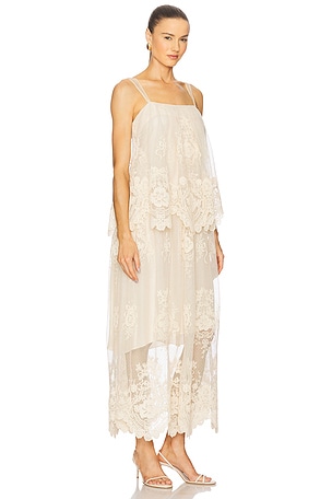 Zimmermann Lace Dress in Cream. Size 3/L. Also