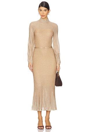 Metallic Midi Dress Zimmermann