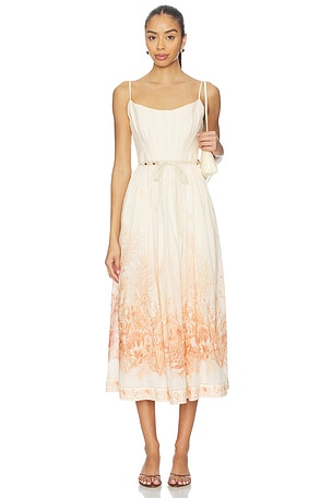 Wanderlust Corset Midi Dress Zimmermann