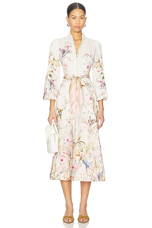 Rebellion Button Midi Dress Zimmermann