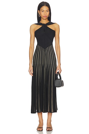 Rebellion Striped Halter Dress Zimmermann