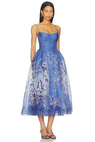 Zimmermann Rebellion Mermaid Picnic Dress in Blue