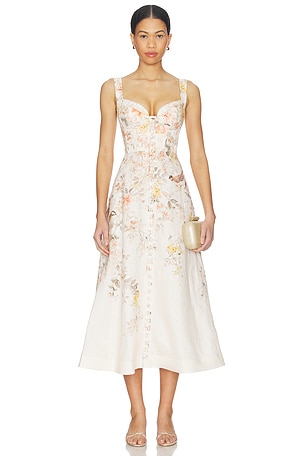 Luna Buttoned Picnic Dress Zimmermann