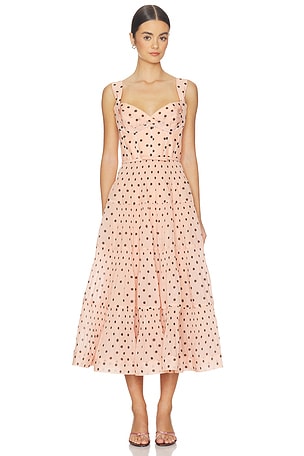 Pleated Draped Midi Dress Zimmermann