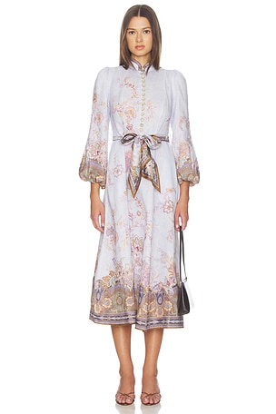 Luna Button Midi Dress Zimmermann