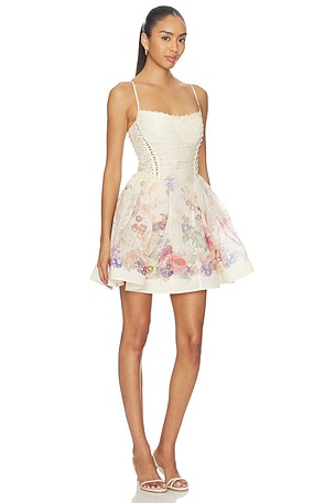 Zimmermann Alchemy Beaded Mini Dress in Cream. Size 4 / XL. Also