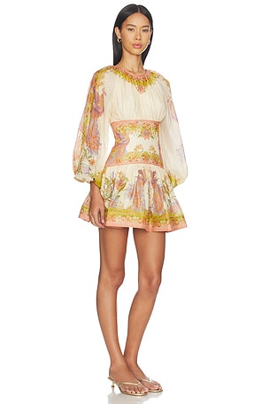 Zimmermann Indra Mini Dress in Beige