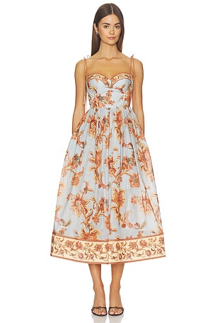 Aster Corset Midi Dress Zimmermann