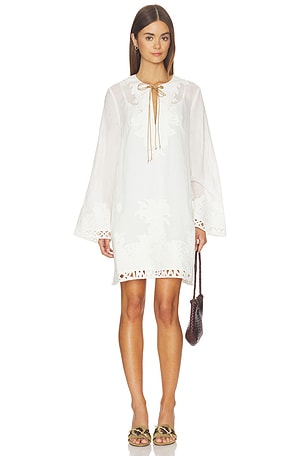 Indra Embroidered Tunic Dress Zimmermann