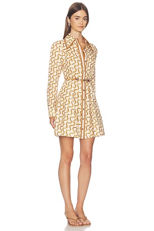 Zimmermann Panelled Mini Dress in Cream