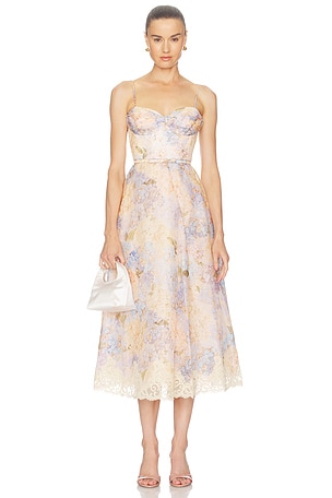 Valiant Tucked Midi Dress Zimmermann