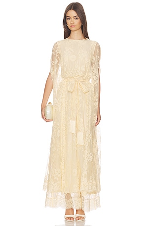 Valiant Lace Caped Maxi Dress Zimmermann